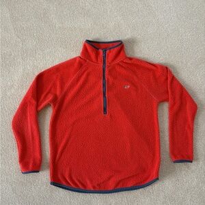 Vineyard Vines Men's Red Quarter Zip-Up